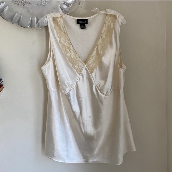 Satiny Lace-Insert Camisole Top, Lane Bryant, Plus, 18 - Picture 10 of 10